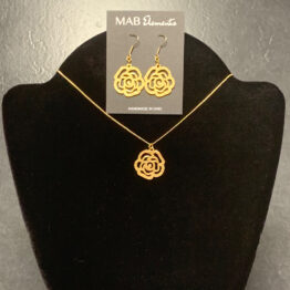 Necklace Golden Flower 2